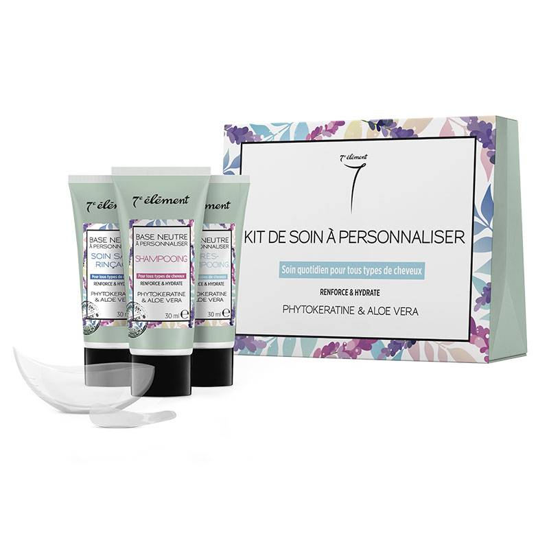 Kit soin quotidien à personnaliser - Tous types de cheveux 3x30ml de la marque 7e ÉLÉMENT Contenance 90ml - 1