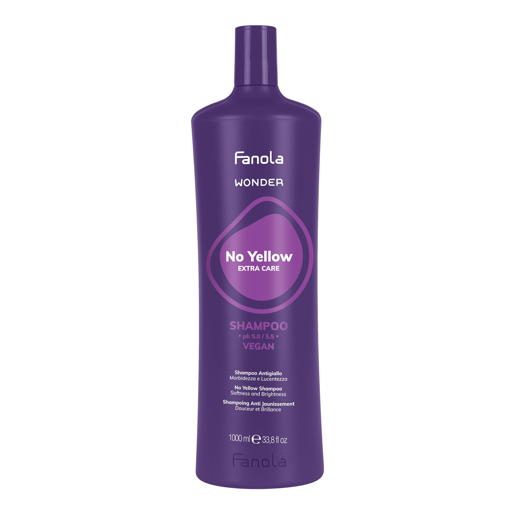 Shampooing déjaunisseur Wonder No Yellow de la marque Fanola Contenance 1000ml - 1