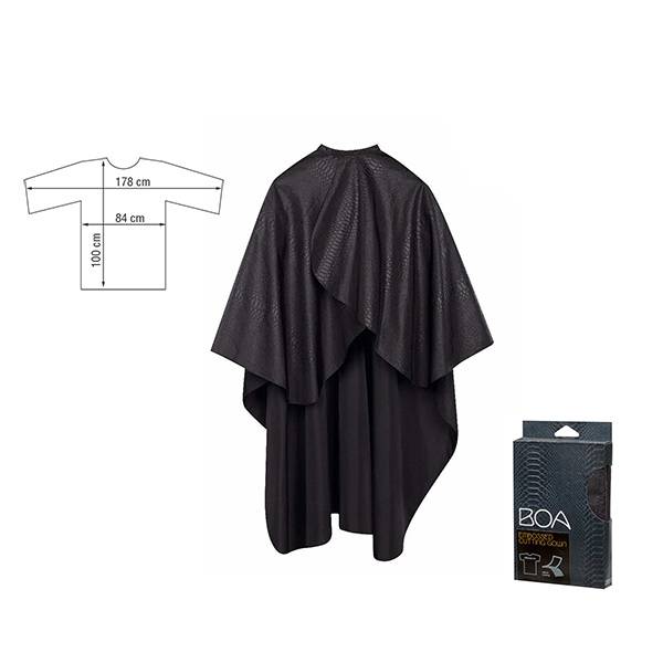 Peignoir fermeture velcro Boa Noir de la marque Sibel - 1