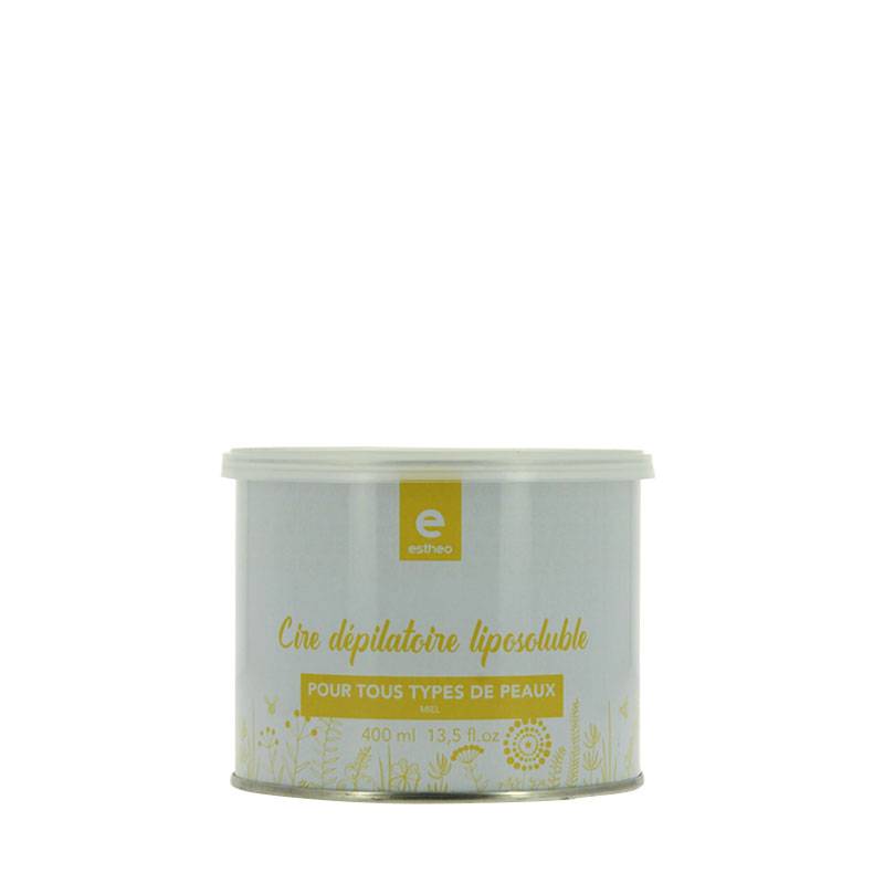 Pot de cire dépilatoire liposoluble Miel de la marque Estheo Contenance 400ml - 1