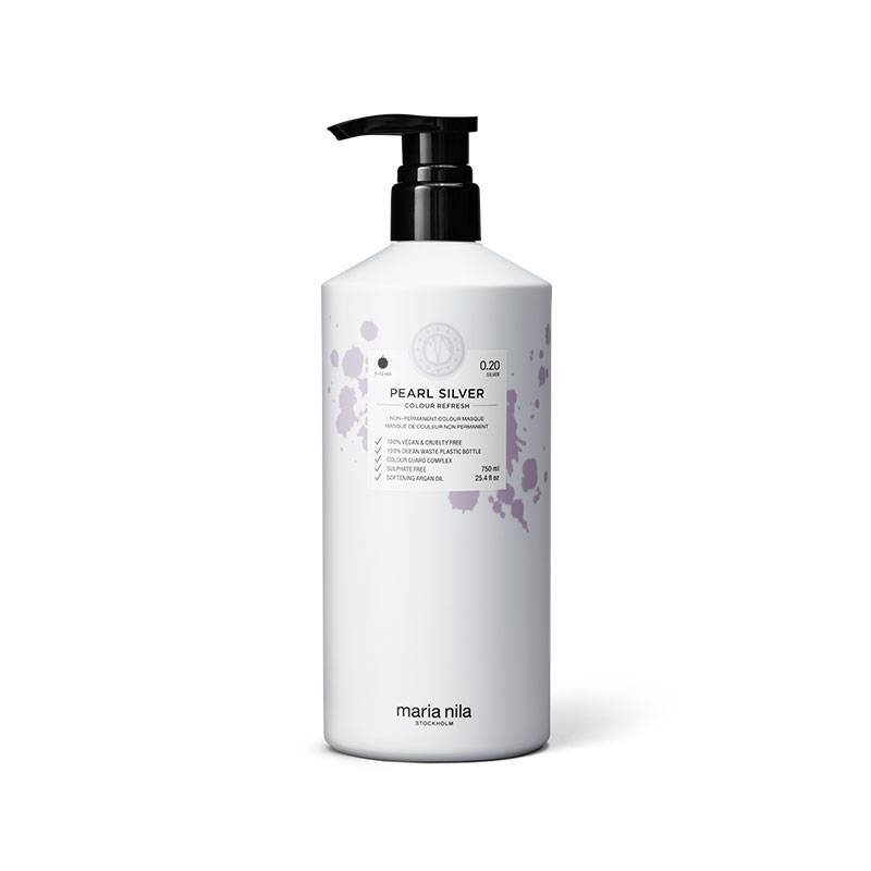 Masque repigmentant Colour Refresh 0.2 Pearl silver de la marque Maria Nila Contenance 750ml - 1