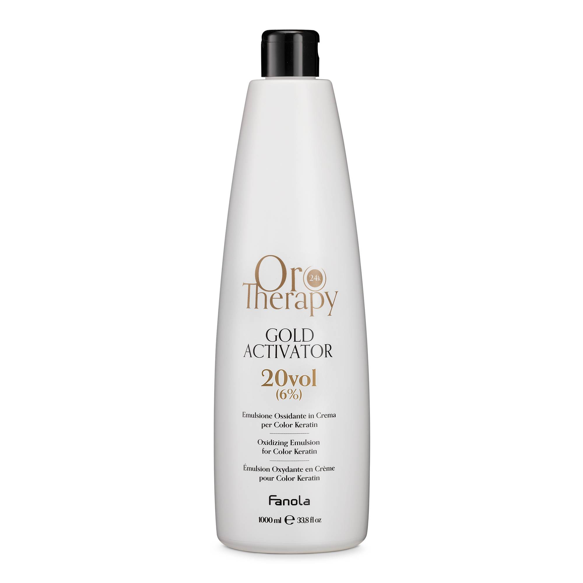 Oxydant Gold Activator 20Vol de la marque Oro Therapy Contenance 1000ml - 1