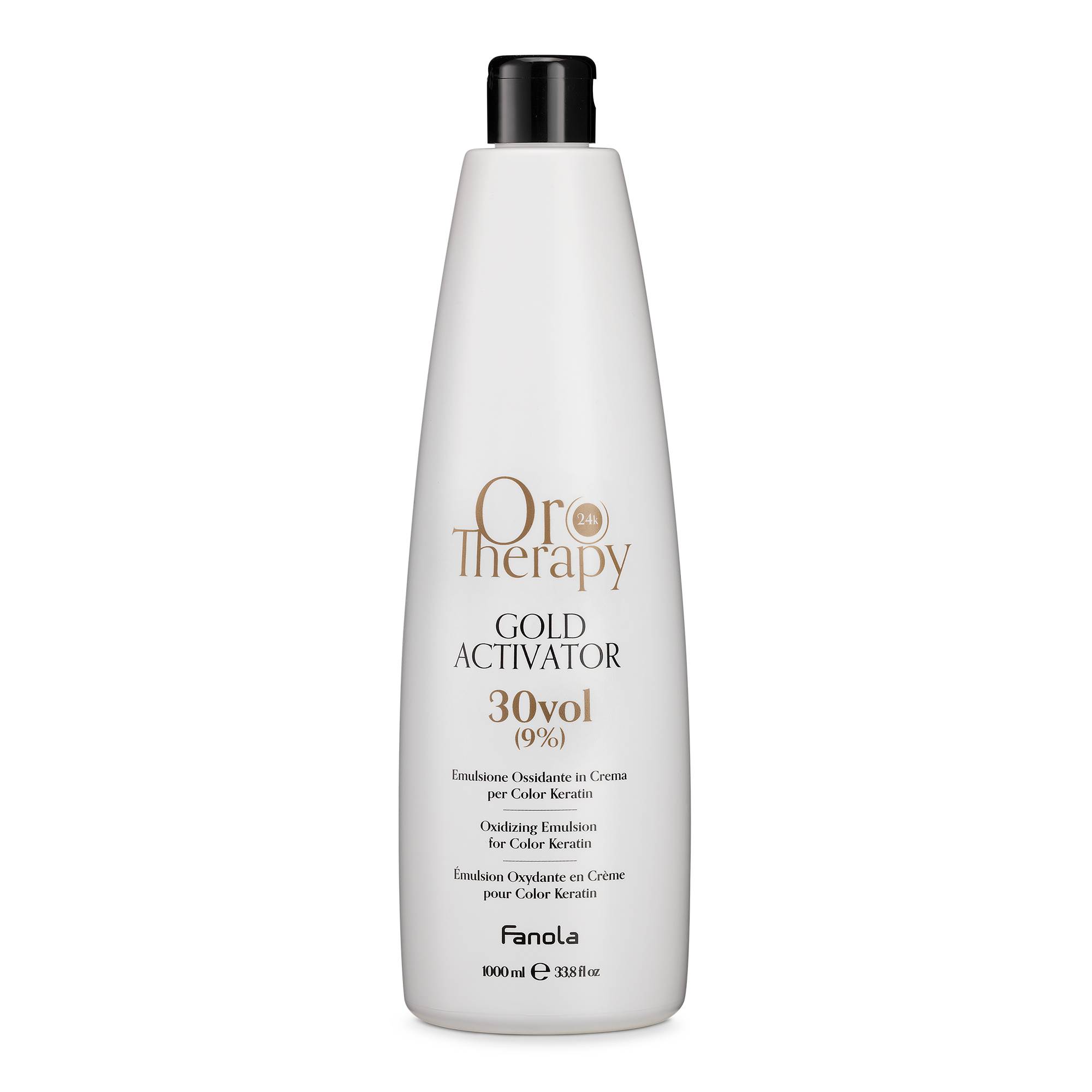 Oxydant Gold Activator 30Vol de la marque Oro Therapy Contenance 1000ml - 1