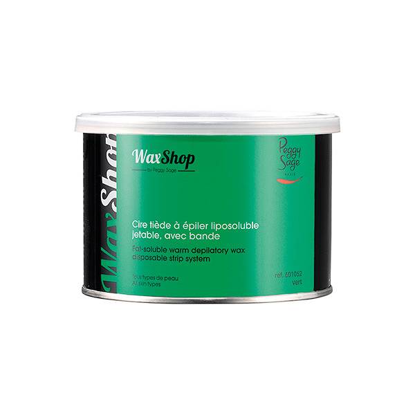 Cire tiède à épiler liposoluble Verte de la marque Peggy Sage Contenance 400ml - 1