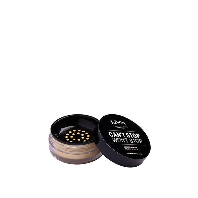 Poudre libre fixante Can't stop won't stop Banana de la marque NYX Professional Makeup Contenance 10g - 1