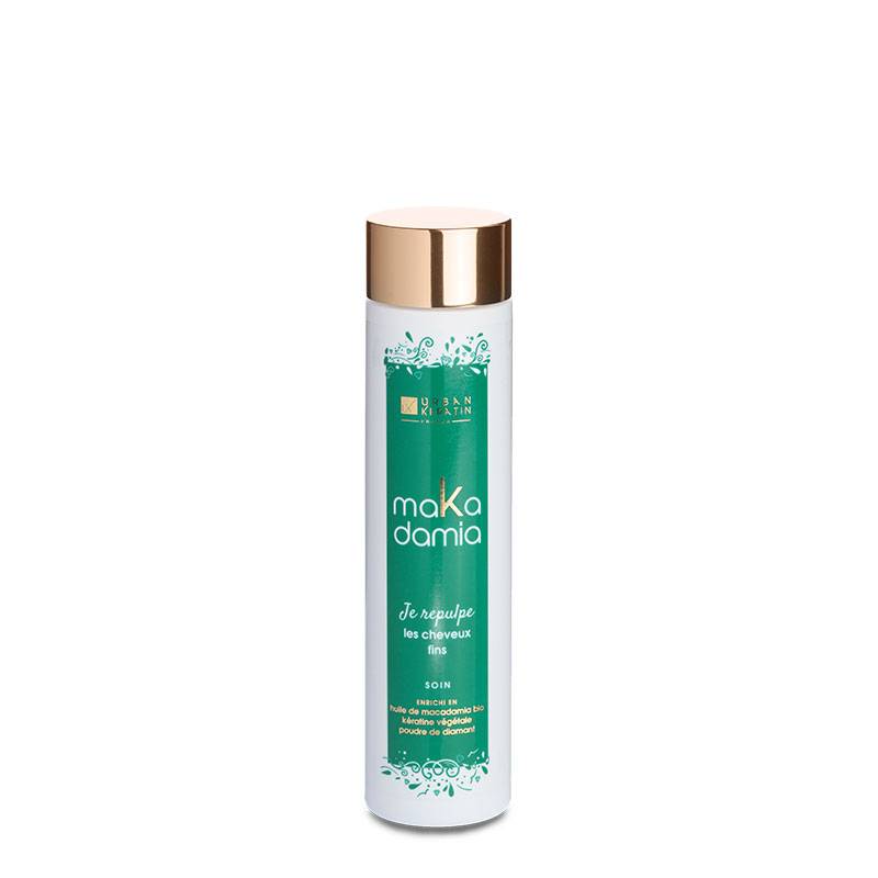 Soin cheveux fins Je repulpe maKadamia de la marque Urban Keratin Contenance 200ml - 1