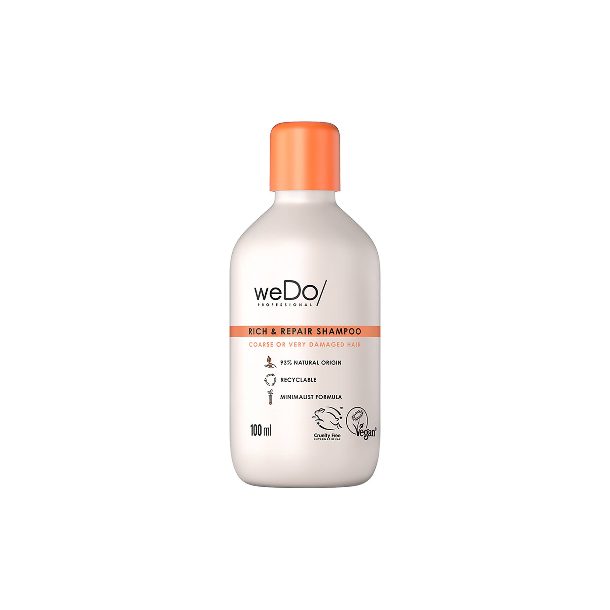 Shampoing riche et réparateur Rich & Repair de la marque weDo Professional Contenance 100ml - 1