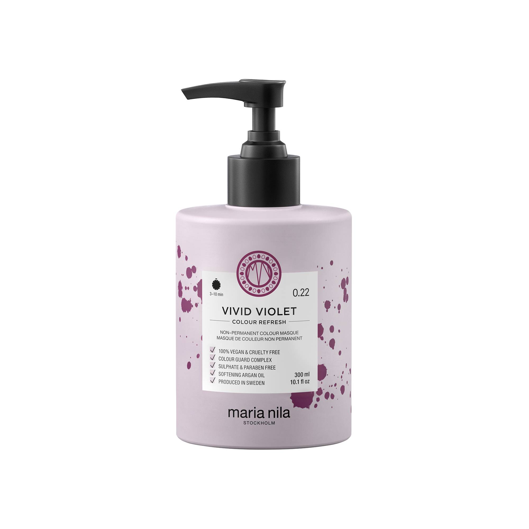 Masque repigmentant Colour Refresh 0.22 Vivid violet de la marque Maria Nila Contenance 300ml - 1