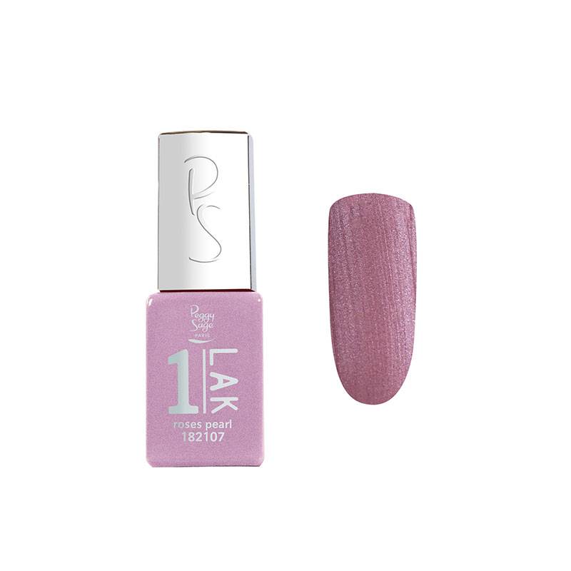 Mini vernis semi-permanent 1-LAK roses pearl de la marque Peggy Sage Contenance 5ml - 1