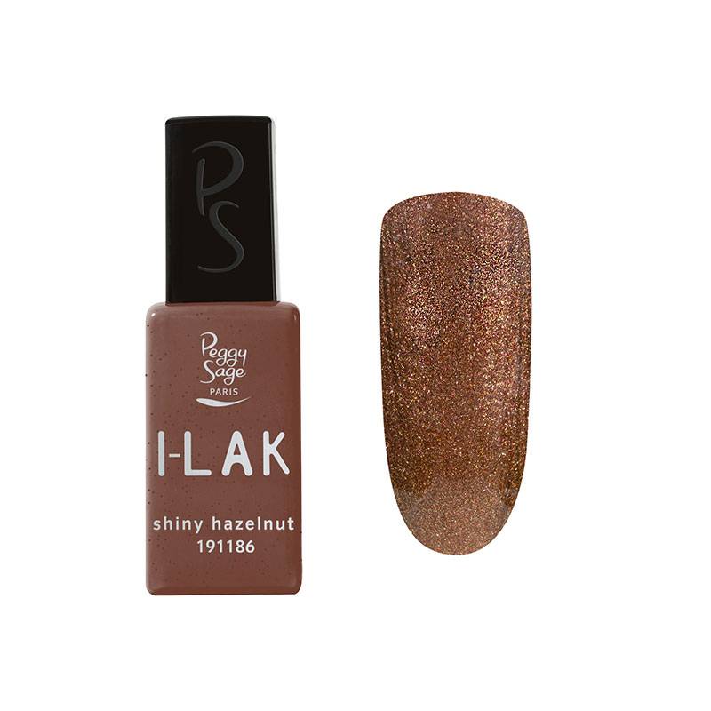 Vernis semi-permanent I-LAK shiny hazelnut de la marque Peggy Sage Contenance 11ml - 1