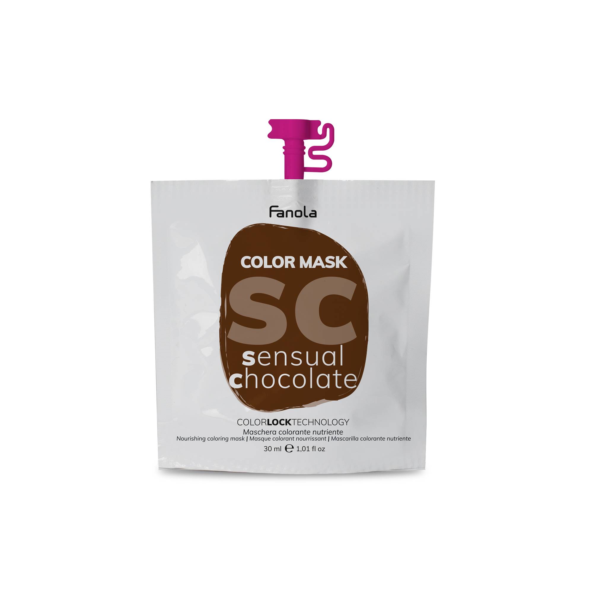 Masque colorant Color Mask sensual chocolate de la marque Fanola Contenance 30ml - 1