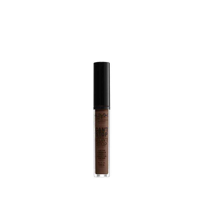 Anti-cernes & correcteur Can't stop won't stop Concealer Deep cool de la marque NYX Professional Makeup Contenance 3ml - 1
