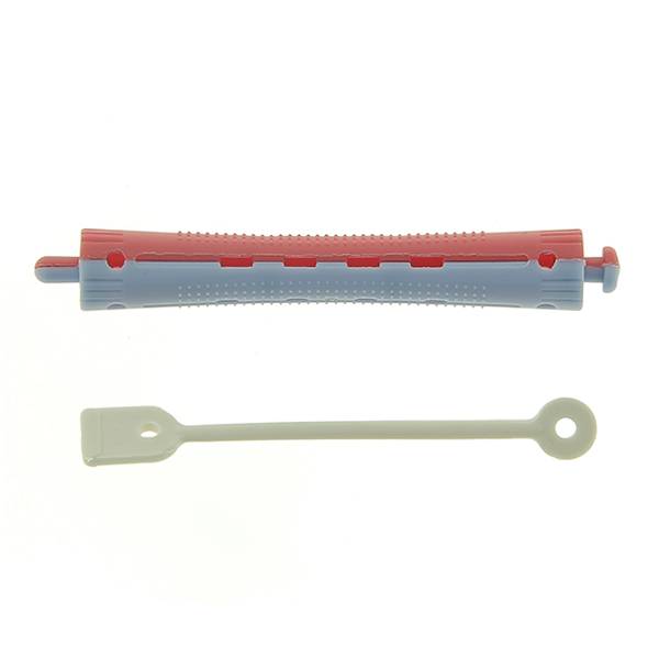 Bigoudis permanente longs 91x11mm x12 Bleu & Rouge de la marque Coiffeo - 1