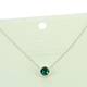 Collier Emeraude orné de cristaux Swarovski Vert - 1 Collier Emeraude orné de cristaux Swarovski Vert de la marque Bleu Libellule - 1