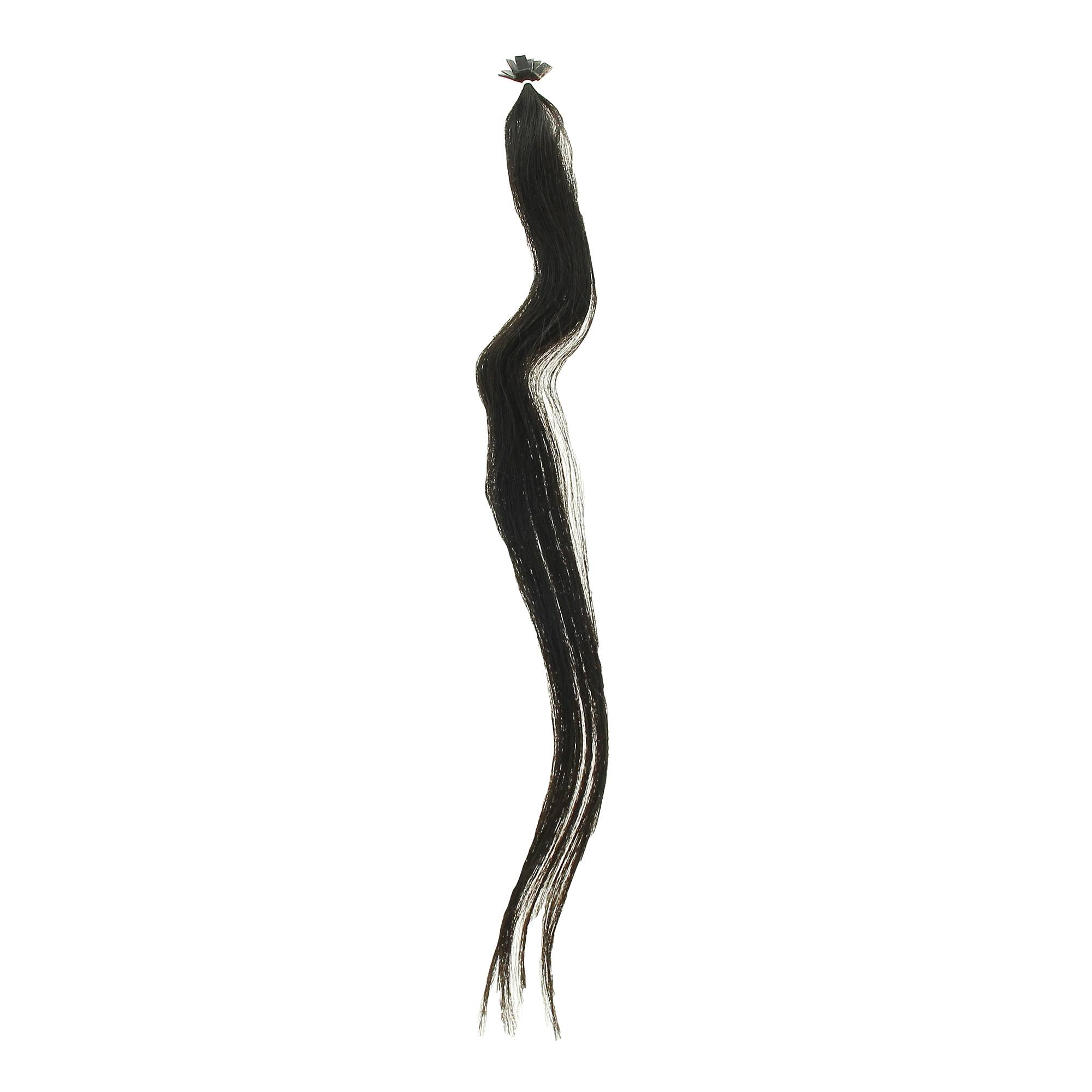 Mèches extensions naturelles 3 Châtain foncé x10 de la marque Coiffeo - 1