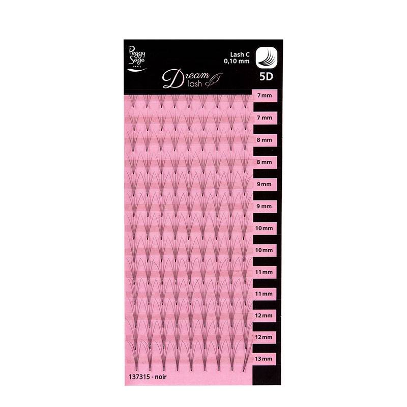 Extension de cils volume russe 5D Courbe extreme 0.10 x 7-8-9-10-11-12-13mm de la marque Peggy Sage - 1