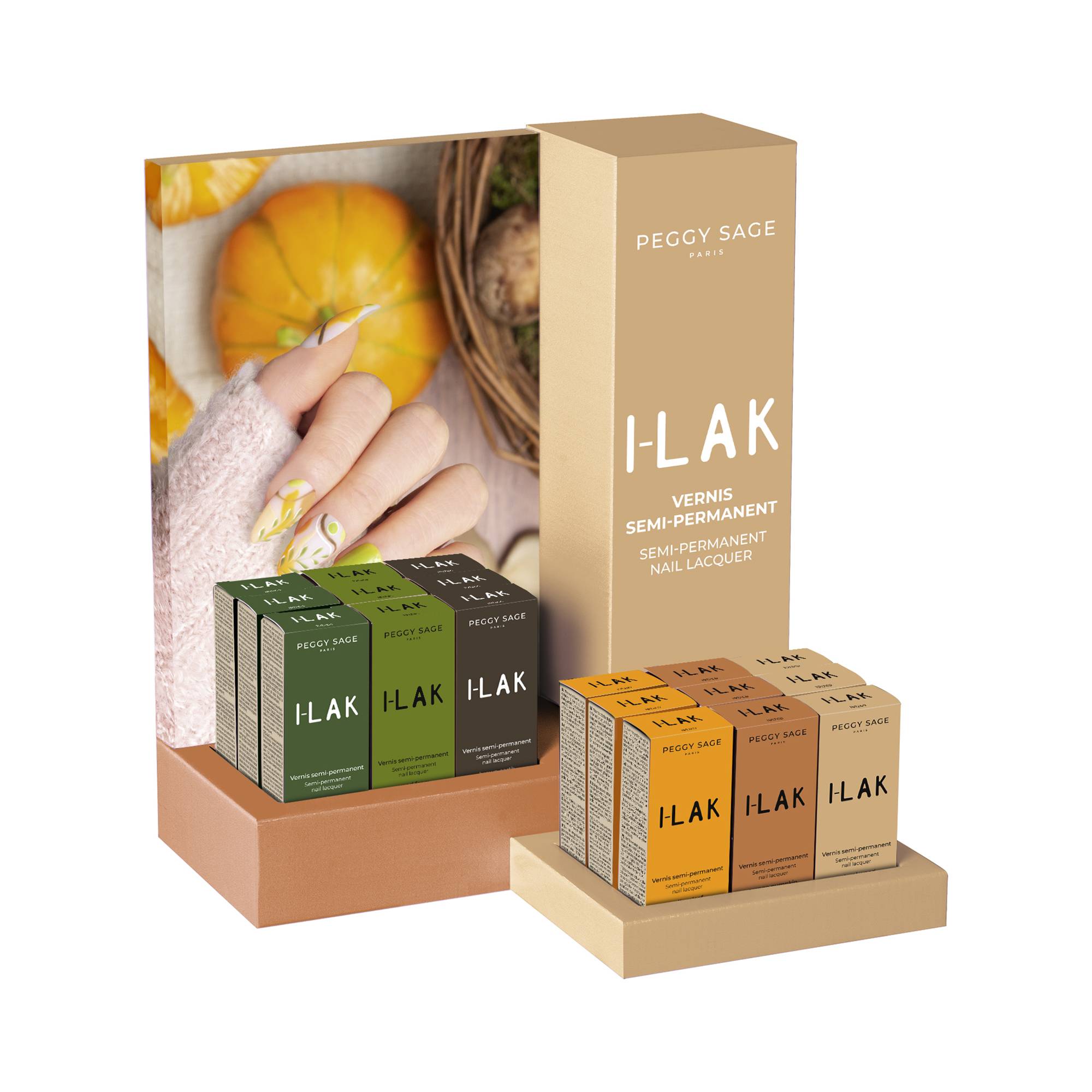 Présentoir vernis semi-permanent I-LAK de la marque Peggy Sage - 1