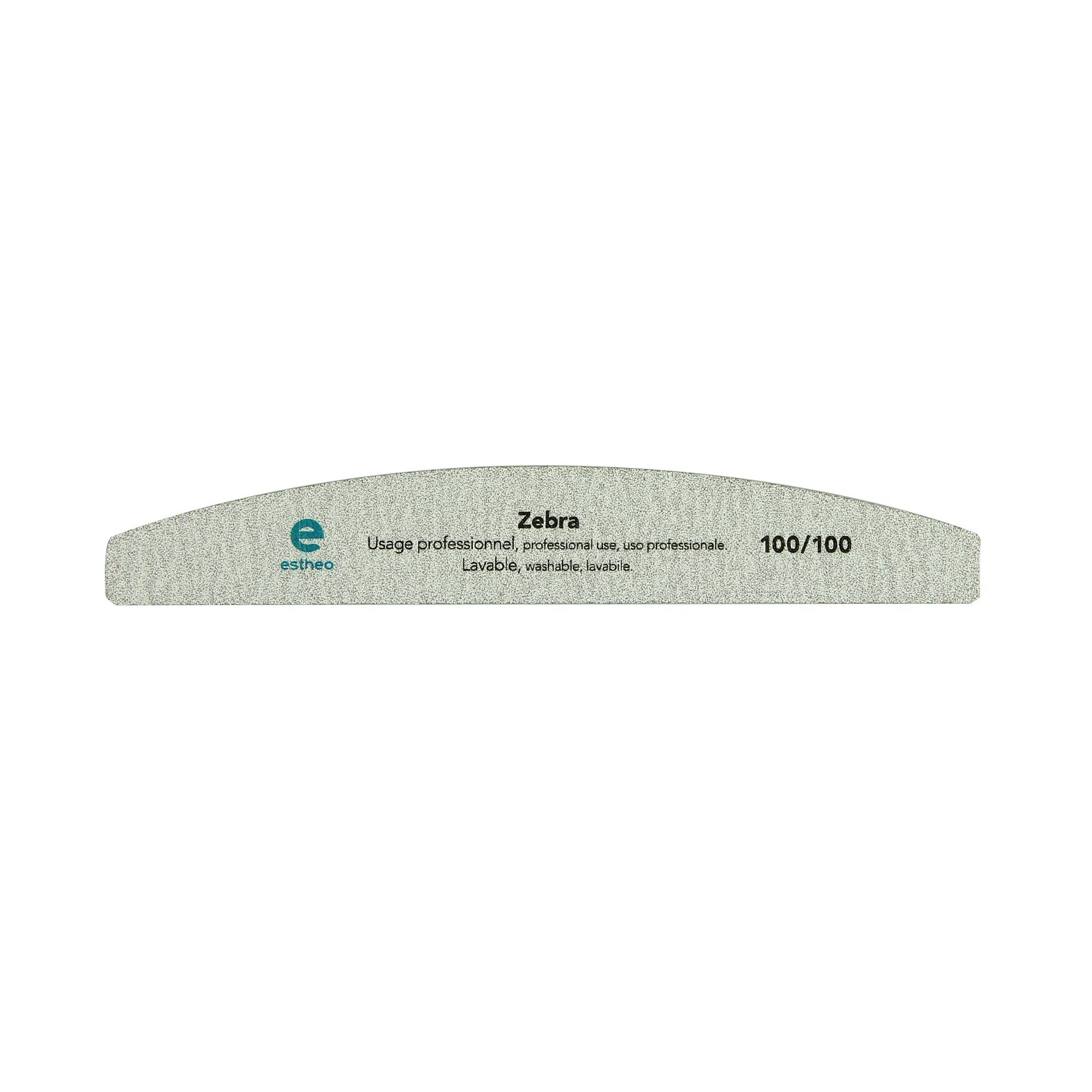 Lime à ongles demi-lune 100-100 Zébra de la marque Estheo - 1