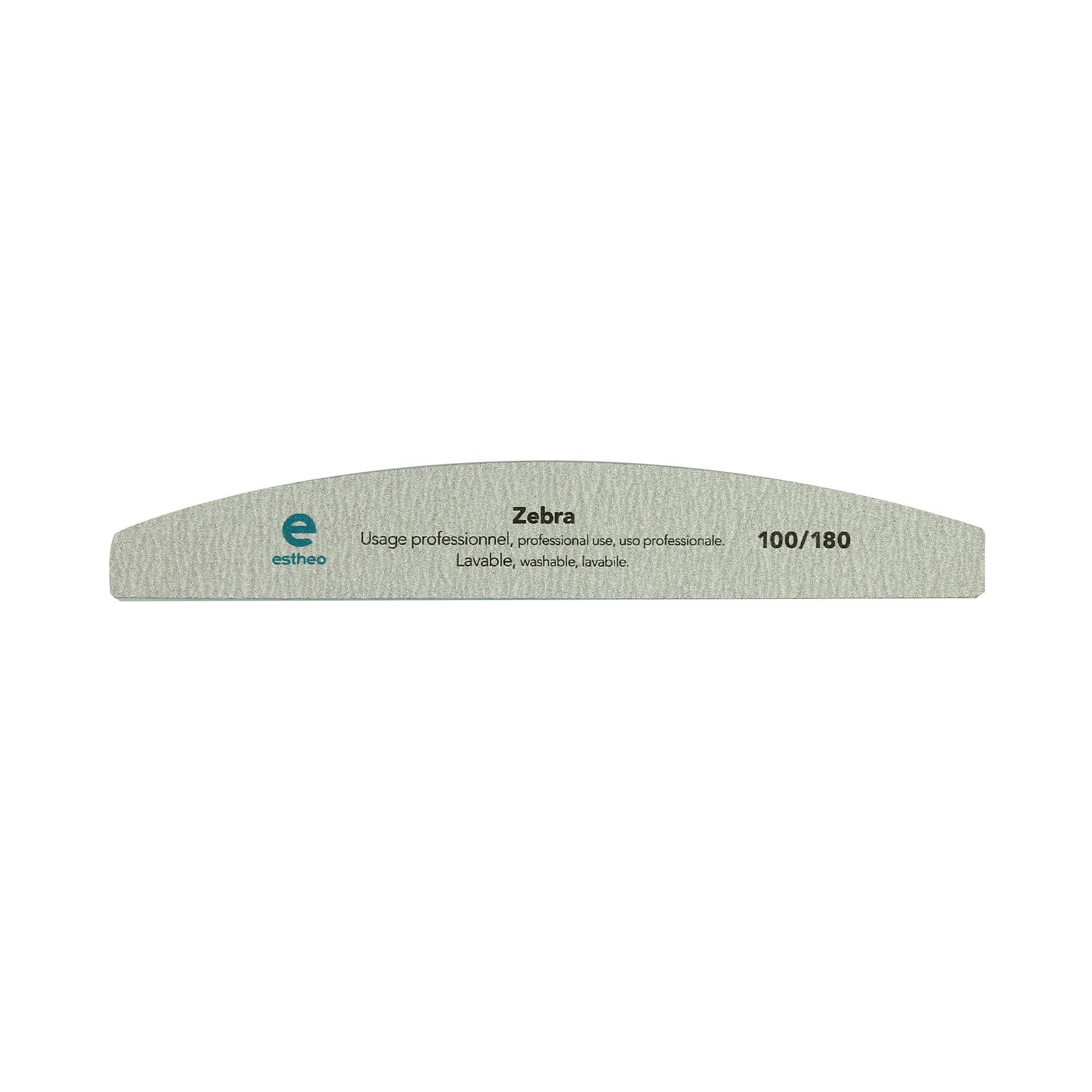 Lime à ongles demi-lune 100-180 Zébra de la marque Estheo - 1