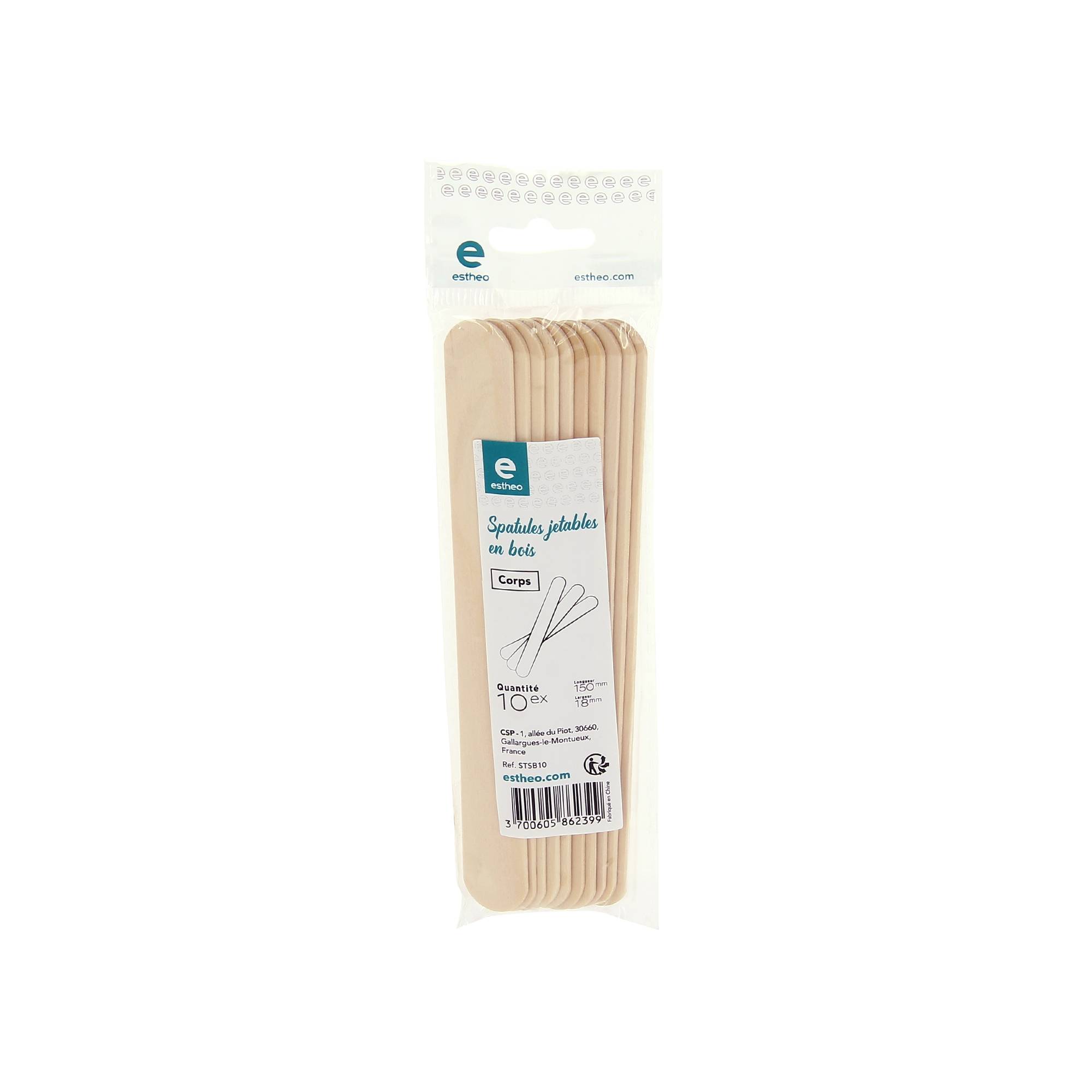 Spatules bois corps x10 de la marque Estheo - 1