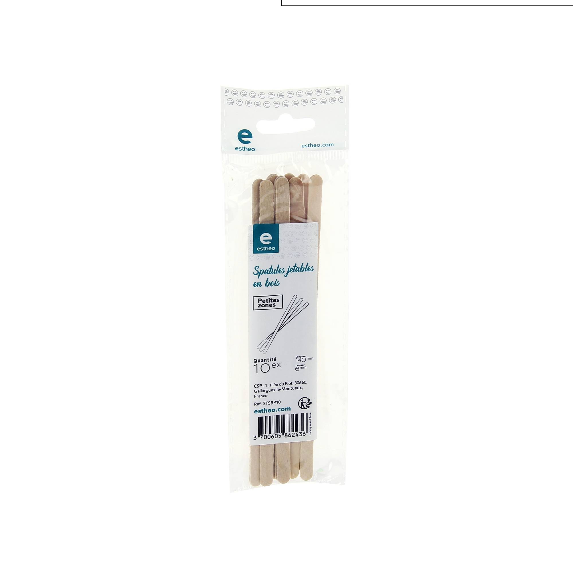 Spatules bois petites zones x10 de la marque Estheo - 1