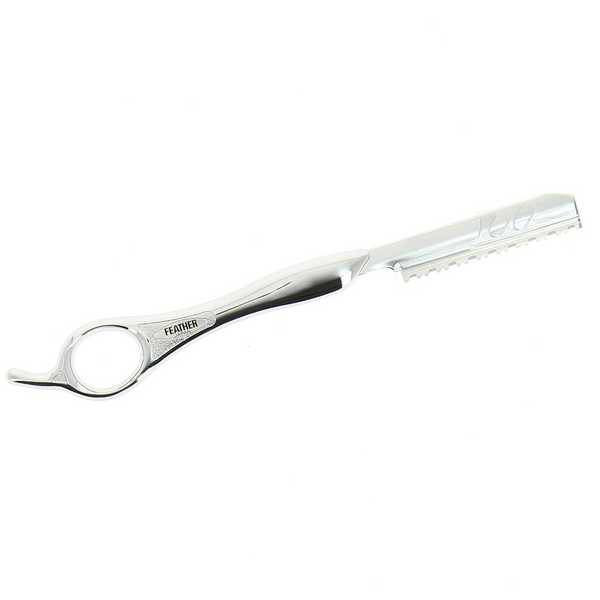 Rasoir feather grand modèle Chrome de la marque Feather - 1