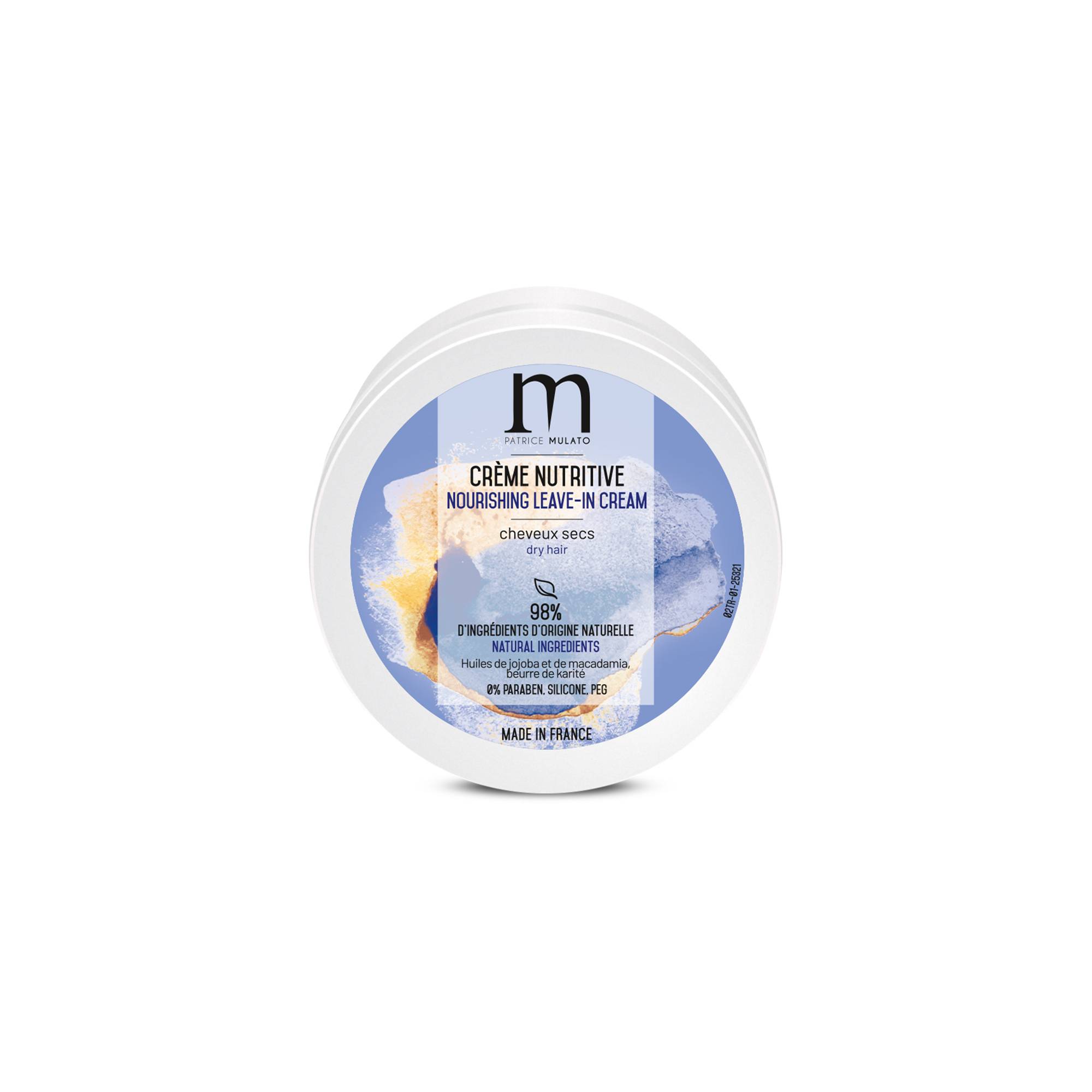 Crème nutritive cheveux secs de la marque Mulato Contenance 50ml - 1
