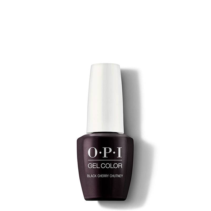 Vernis semi-permanent GelColor Black Cherry Chutney de la marque OPI Contenance 15ml - 1