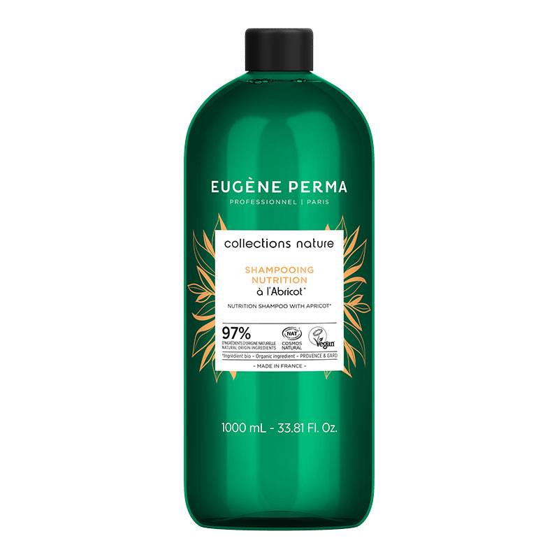 Shampooing nutrition à l'Abricot Collections nature de la marque Eugène Perma Contenance 1000ml - 1