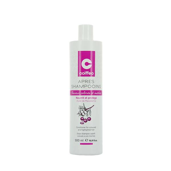 Après-shampooing cheveux colorés de la marque Coiffeo Contenance 500ml - 1
